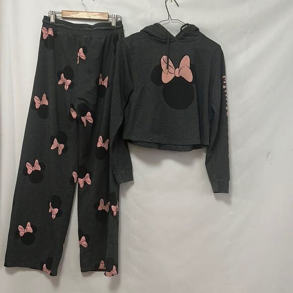 DISNEY MINI MOUSE LOGO‎ CROPPED SWEATSUIT SIZE S - Picture 1 of 9